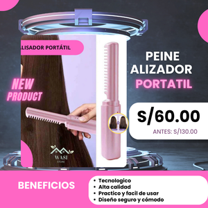 💇‍♀️😍PEINE ALIZADOR PORTATIL + ENVIO GRATIS💇‍♀️😍