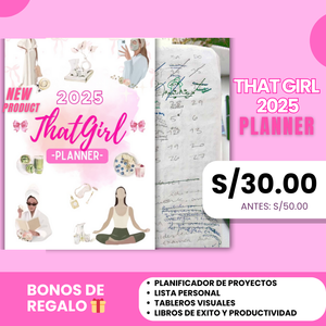 🎀📚THAT GIRL PLANNER 2025 + ENVÍO GRATIS🎀📚